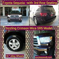 Sold Toyota Sequoia Sr5 Model With 3rd Row Seating In Sizzling Crimson Mica Congrats On Your Stylish New Ride See More Great Dea Toyota Toyota Usa Sequoia