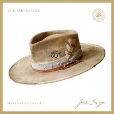 S E R P E N T I N E Heavily Distressed Rabbit Felt With Vintage Petersham Ribbon Leather Lacing Pin Owl Feather And Burnt Leather Lacing Hats For Men Hats