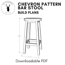 Make sure you check all the outdoor furniture projects here. Build A Bar Stool With A Chevron Plywood Seat Diy Montreal