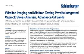 Stress tests are an interpretive tool and no tool is perfect. Wireline Imaging And Minifrac Testing Provide Integrated Caprock Stress Analysis Athabasca Oil Sands Schlumberger