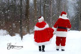 Winter Wedding Santa And Mrs Claus Renew Their Vows At The Little Log Wedding Chapel Chapel Wedding Winter Wedding Winter Wonderland Wedding