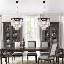 Gracie Oaks Eitzen 7 Light Unique Tiered Chandelier With Crystal Accents Crystal Chandelier Dining Room Dining Room Chandelier Modern Dining Room Chandelier