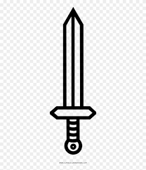 Anime cartoons for boys for girls video games. Sword Coloring Page Clipart 3042072 Pinclipart