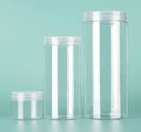 Handmade Clear Round Plastic Container Custom Cylinder Box with 6 cm  Diameter Stamping Embossing Features for Blister Packing