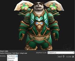 New Site Feature 3d Modelviewer Redone And Pandaren Added Wowhead News