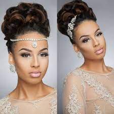43 Black Wedding Hairstyles For Black Women In 2021 Black Wedding Hairstyles Natural Hair Styles African Hairstyles