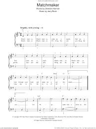 We did not find results for: Harnick Matchmaker From Fiddler On The Roof Sheet Music For Piano Solo V2