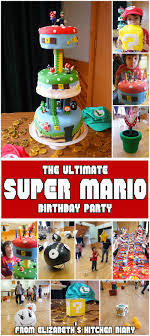 Gâteau mario bros baby kids pinterest. The Ultimate Super Mario Birthday Party Elizabeth S Kitchen Diary