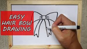 How To Draw A Hair Bow Outline Drawing Step By Step Cheer Bow Easy Sketch Youtube The hair, just like the eyes, is an elementary part of an anime character. how to draw a hair bow outline drawing step by step cheer bow easy sketch