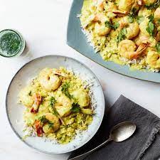 Shrimp Poached In Coconut Milk With Fresh Herbs Recipe Indian Food Recipes Recipes Indian Cooking