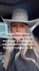 What do yall think does Hailey and Sister will take Round 4 too? #rodeo  #nfr2024 ##national##finals##hailey##kinsel##haileykinsel