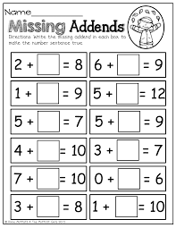 Adaptedmind offers the highest quality math curriculum that makes learning math a fun game! Missing Addends First Grade Math Worksheets Learning Math Kids Math Worksheets