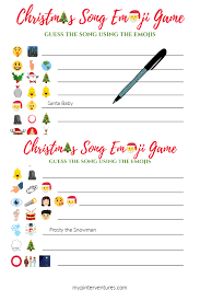 Christmas Song Emoji Game Emoji Christmas Christmas Song Games Free Christmas Songs