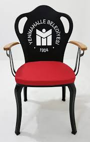 Heavy duty construction with a durable red resin powder coated finish. Metal Armchair With Company Logo Siz Lg Metal Chairs Metal Furniture