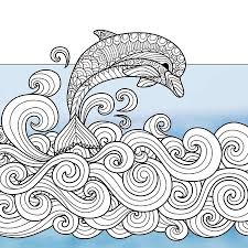 Supercoloring.com is a super fun for all ages: Be Happy Dolphins Free Adult Coloring Book Page Craftfoxes