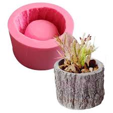 Khuôn Chậu Cảnh Silicon, Khuôn Silicon Đúc Chậu Xi Măng Bonsai Mini