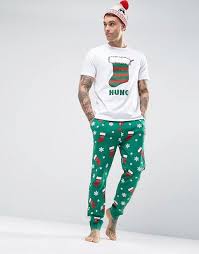 4.7 out of 5 stars 1,348. Asos Asos Loungewear Christmas Pyjama T Shirt And Skinny Joggers Set