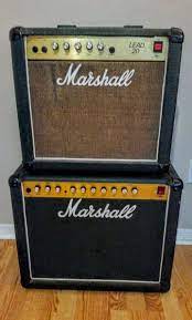 My Marshall Mini Stack Of Two 80 S Solid State Lead Series Combo Amps That Attempted To Provide Solid State Versions Of Guitar Amp The Distortion Speaker