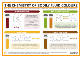 the chemistry of the colours of bodily fluids compound