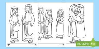 Jacob and esau coloring pages. Ruth And Naomi Women In The Bible Colouring Pages