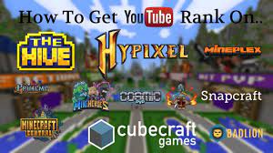 Check spelling or type a new query. How To Get Youtube Rank On The World S Most Popular Minecraft Servers Youtube