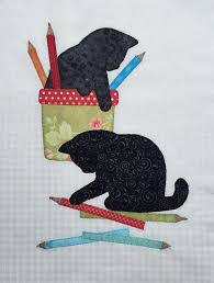 7 Name Quilting B O M 2016 Kitty Craft Blocks 2a B C Cat Quilt Patterns Cat Quilt Cat Quilt Block
