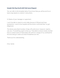 Your boss is counting on. 49 Professional Sick Leave Email Templates á… Templatelab