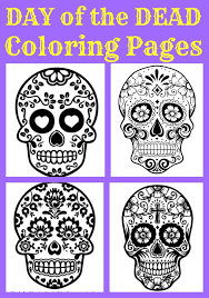 All pdf templates on this page can be downloaded and printed for free. Day Of The Dead Coloring Pages For Kids Great For 3d Activities
