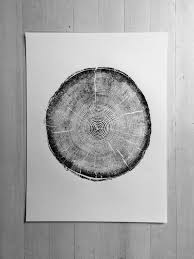 Big Cottonwood Canyon Tree Ring Print Woodcut Utah Art Etsy Tree Ring Art Fathers Day Art Art
