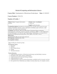What is the proof of work? Https Www4 Cis Fiu Edu Courses Syllabi Cis 4731 Pdf