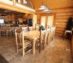 Rustle up a room full of log cabin furniture with modern day details? Aspen Log Dining Table Rustic Log Furniture Of Utah
