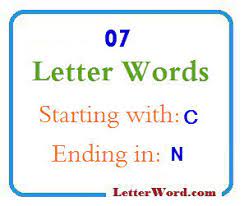 So, what's so magical about vitamin c? Seven Letter Words Starting With C And Ending In N Letterword Com