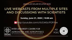 Interactive map showing eclipse path and local times for start and end in any city. Annular Solar Eclipse 21 June 2020 View Live Feeds With Scientists Youtube