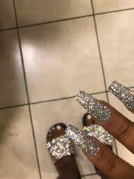 Dipping powder pink and white set $55. Cute Glitter And Nails Image 6172551 On Favim Com