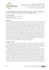 Menurut kamus besar bahasa indonesia, sikap sendiri dari penjelasan makna sikap bertanggung jawab yang telah disebutkan di atas, sepertinya sulit untuk melaksanakan sikap tersebut. Pdf Teaching English An Afresh Sophisticated Technique To Cultivate Digital Native Learners Vocabulary By Utilizing Seesaw Media As Digital Literacy