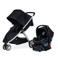 Britax B Lively B Safe Travel System Stroller Raven Walmart Com