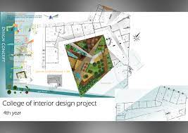College Of Interior Design Project 4th Year Concept Plan And Landscape Design Project 4 College Design Interior Design Projects