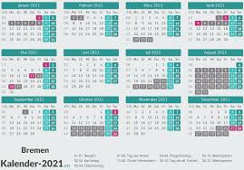 Sie können die kalender auch auf ihrer webseite einbinden oder in ihrer publikation abdrucken. Ferien Bremen 2021 Ferienkalender Ubersicht