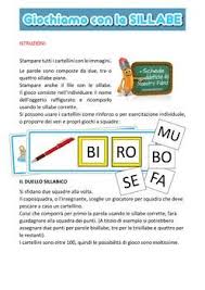 Schede da stampare lettura parole bisillabe e trisillabe. Sillabe In Gioco Un Gioco Per Imparare A Scrivere Componendo Le Sillabe Parole Teacherspayteachers