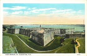 Maybe you would like to learn more about one of these? St Augustine Florida Fort Marion Built Of Coquina Dry Moat Drawbridge 1920s United States Florida St Augustine Postcard Hippostcard