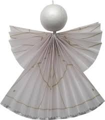 Engel Aus Transparentpapier Falten Engel Basteln Basteln Mit Transparentpapier Basteln Weihnachten Papier