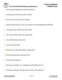 Powerful Pondering Questions Tool Coaching Tools From The Coaching Tools Company Com This Or That Questions Coaching Tools Coaching Questions