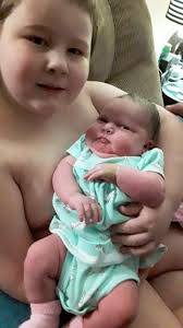 New mom and baby bonding at home