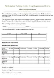 When crafting a parenting plan, there are numerous issues to be discussed and considered. 33 Sample Parenting Plan Templates In Pdf Ms Word