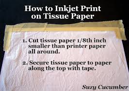 How To Inkjet Print On Tissue Paper So Simple Click Link For Full Instructions Printing On Tissue Paper Tissue Paper Tissue Paper Crafts