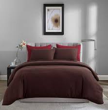 3 Pieces Brown Duvet Cover Set Dark Brown Microfiber Bedding Sets King 1 Duvet Cover 2 Pillowcases King Brown Amazon In Home Kitchen