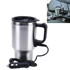 Car heating cup, stainless steel travel heating cup, electric heated coffee mug for heating water, coffee, milk and tea with charger, 450ml, 12v. Stainless Steel Electric Smart Mug 12v Car Electric Kettle Heated Mug Car Coffee Cup With Charger Cigarette Lighter Heating Cup Kettle Vacuum Insulated Water Heater Mug Alexnld Com