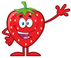 Strawberry Cartoon Character - Stock Image - Everypixel