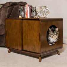 Boomer George Carter Mid Century Modern Cat Litter Box Litter Box Furniture Modern Cat Cat Training Litter Box