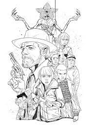 Free printable stranger things coloring pages, the series stranger things (fka montauk) is set in the town of hawkins in the us state of indiana and the plot takes place in the 1980s. Stranger Things Coloring Pages Free Printable Coloring Pages For Kids